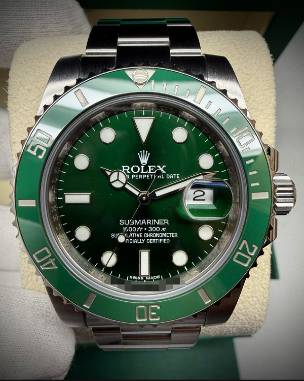 2014 Rolex Submariner Date “Hulk” 40MM Green Dial Oyster Bracelet (116610LV)