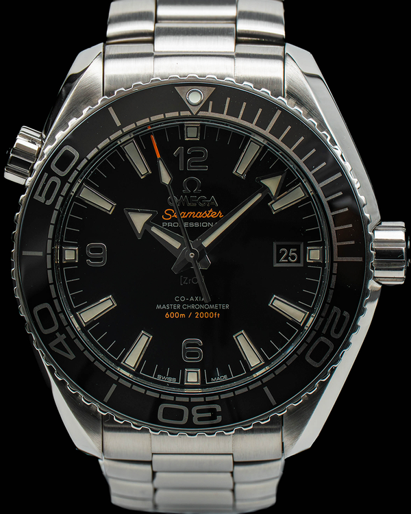 2019 Reserve - Omega Seamaster Planet Ocean 43.5mm Black Dial Steel Bracelet (215.30.44.21.01.001)