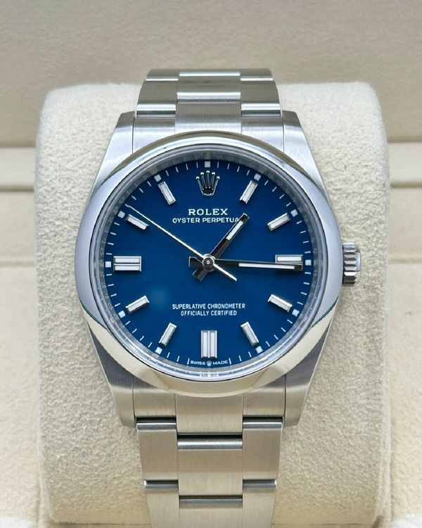 2025 Rolex Oyster Perpetual 36MM Blue Dial Oyster Bracelet (126000)