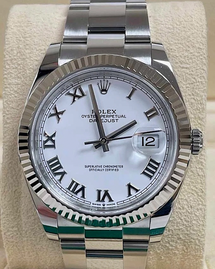 2026 Rolex Datejust 41MM White Dial Oyster Bracelet (126334)