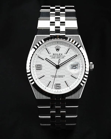 2026 Rolex Land-Dweller 40MM White Dial Flat Jubilee Bracelet (127334)