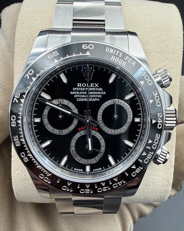 2026 Rolex Cosmograph Daytona 40MM Black Dial Oyster Bracelet (126500LN)