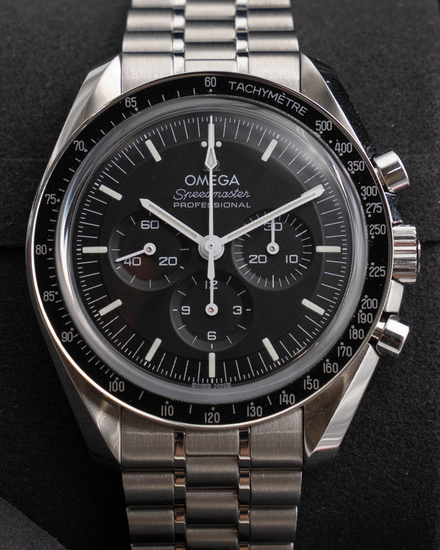 2024 Omega Speedmaster Professional Moonwatch 42MM Black Dial Steel Bracelet (310.30.42.50.01.002)