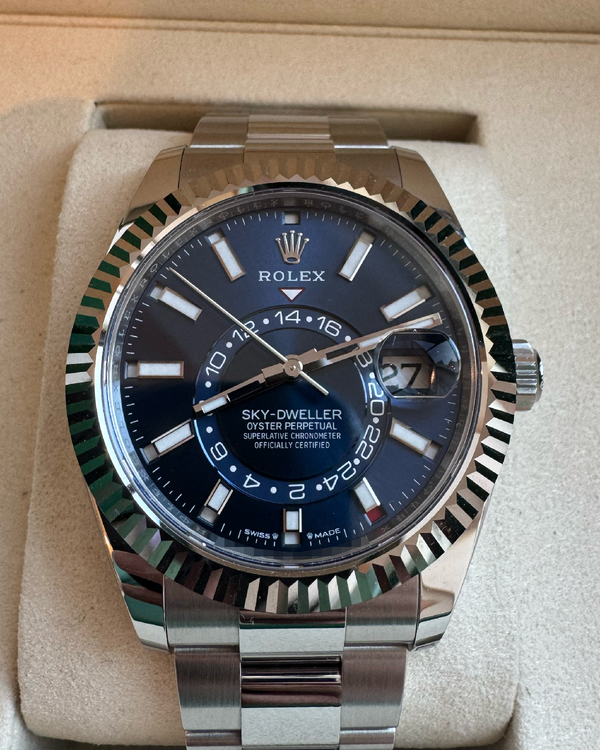 2026 Rolex Sky-Dweller 42MM Blue Dial Oyster Bracelet (336934)