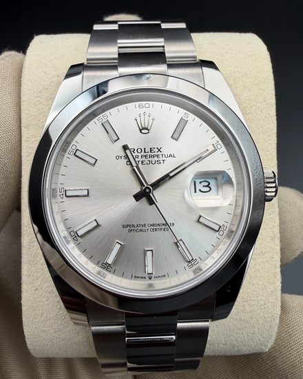 2026 Rolex Datejust 41MM Silver Dial Oyster Bracelet (126300)