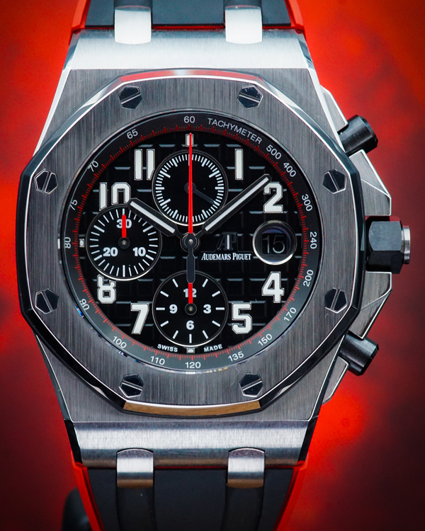 2016 Audemars Piguet Royal Oak Offshore "Vampire" 42MM Black Dial Rubber Strap (26470ST.OO.A101CR.01)