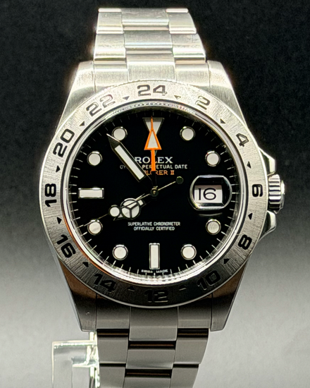 2015 Rolex Explorer II 42MM Black Dial Oyster Bracelet (216570)