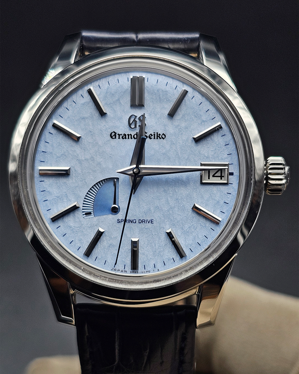 2026 Grand Seiko Elegance Collection 40.2MM Blue "Snowflake" Dial Leather Strap (SBGA407G)