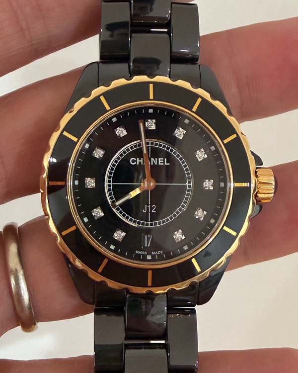2020 Chanel J12 38MM Quartz Black Dial Ceramic Bracelet (H2544)
