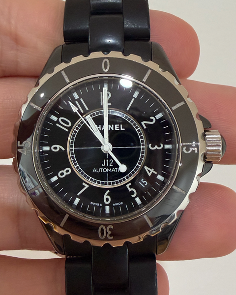 2018 Chanel J12 38MM Black Dial Ceramic Bracelet (H5697) – Grailzee 2018 Chanel J12 38MM Black Dial Ceramic Bracelet (H5697) – Grailzee