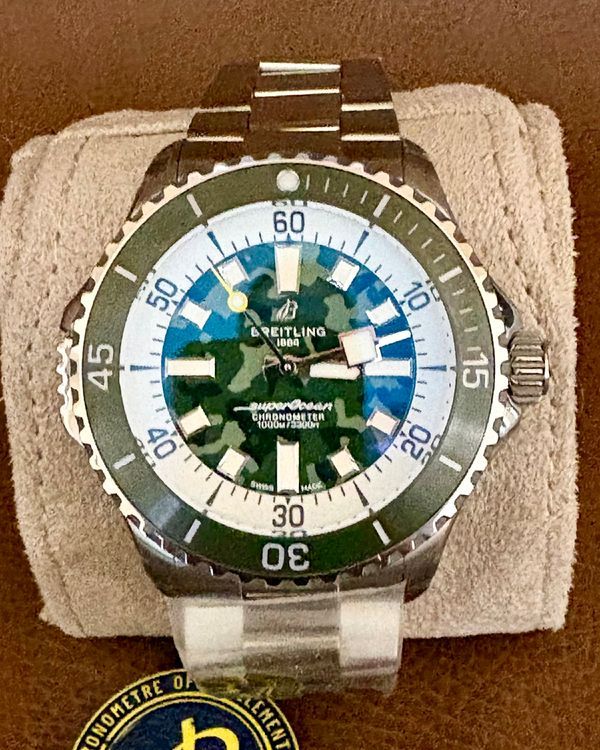 2025 Reserve Breitling Superocean 46mm Grey Dial Titanium Rubber Strap IFW (E10379D31L1E1)
