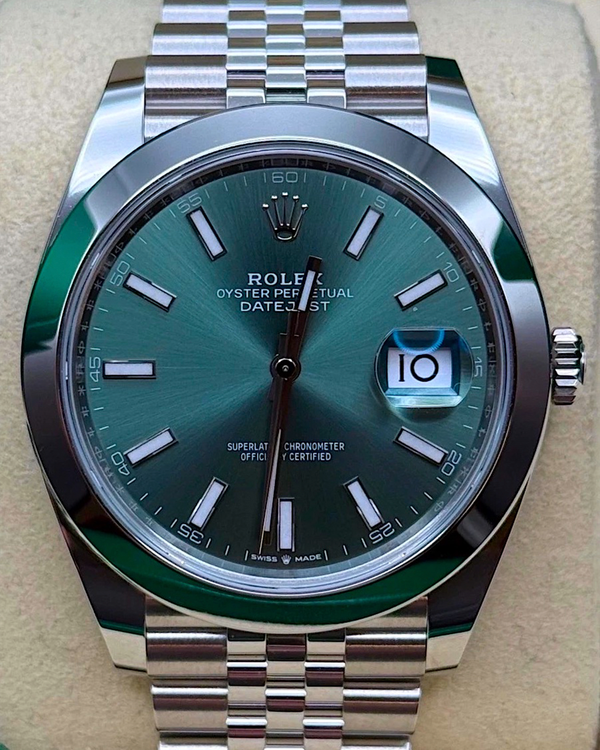 2026 Rolex Datejust 41MM Green Dial Jubilee Bracelet (126300)