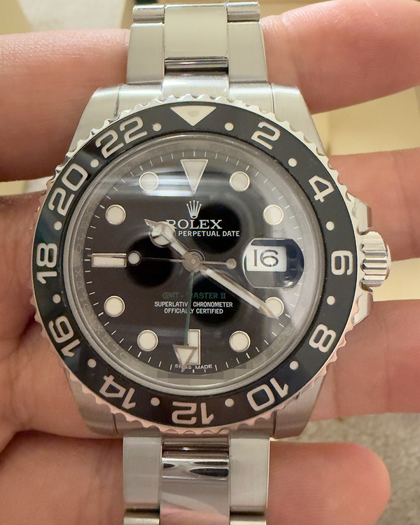 2016 Rolex GMT-Master II 40MM Black Dial Oyster Bracelet (116710LN)