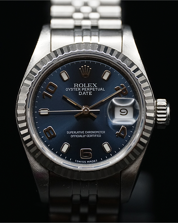 1991 Rolex Lady-Datejust 26MM Blue Dial Jubilee Bracelet (69240)