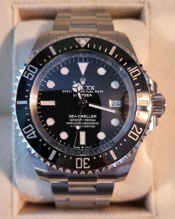 2023 Rolex Sea-Dweller Deepsea 44MM Black Dial Oyster Bracelet (136660)