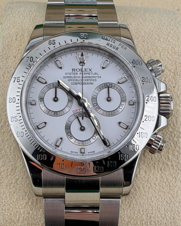 2014 Rolex Cosmograph Daytona 40MM White Dial Oyster Bracelet (116520)