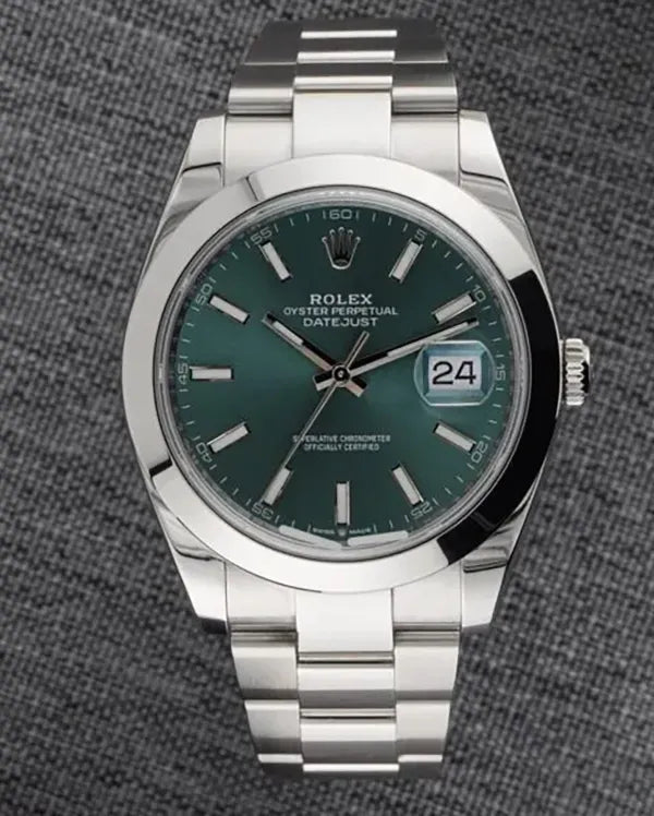 2023 Rolex Datejust 41MM Green Dial Oyster Bracelet (126300)