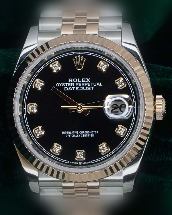 Rolex Datejust 36MM Black Dial Two-Tone Jubilee Bracelet (126231)