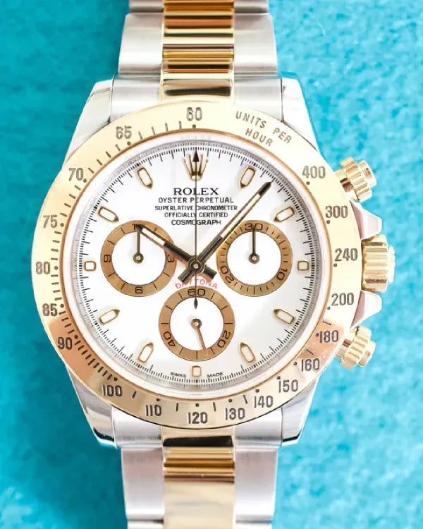 2015 Rolex Cosmograph Daytona 40MM White Dial Two-Tone Oyster Bracelet (116523)