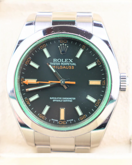2013 Rolex Milgauss 40MM Black Dial Oyster Bracelet (116400GV)