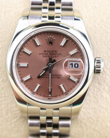 2006 Rolex Lady-Datejust 26MM Pink Dial Jubilee Bracelet (179160)
