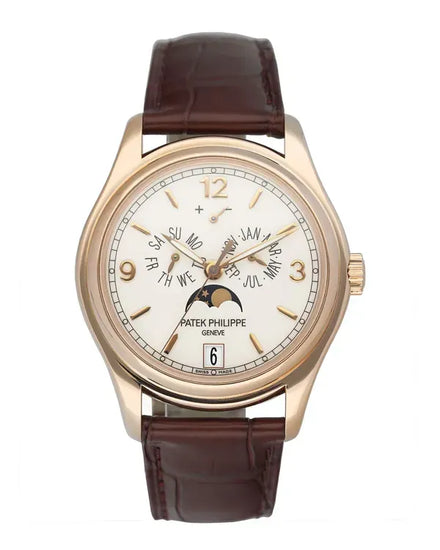 2013 Patek Philippe Annual Calendar 39MM White Dial Leather Strap (5146R-001)