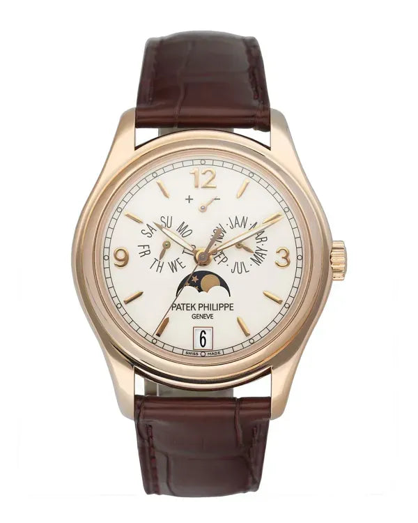 2013 Patek Philippe Annual Calendar 39MM White Dial Leather Strap (5146R-001)