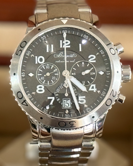 Breguet Type XXI 42MM Grey Dial Steel Bracelet (3810ST/92/SZ9)