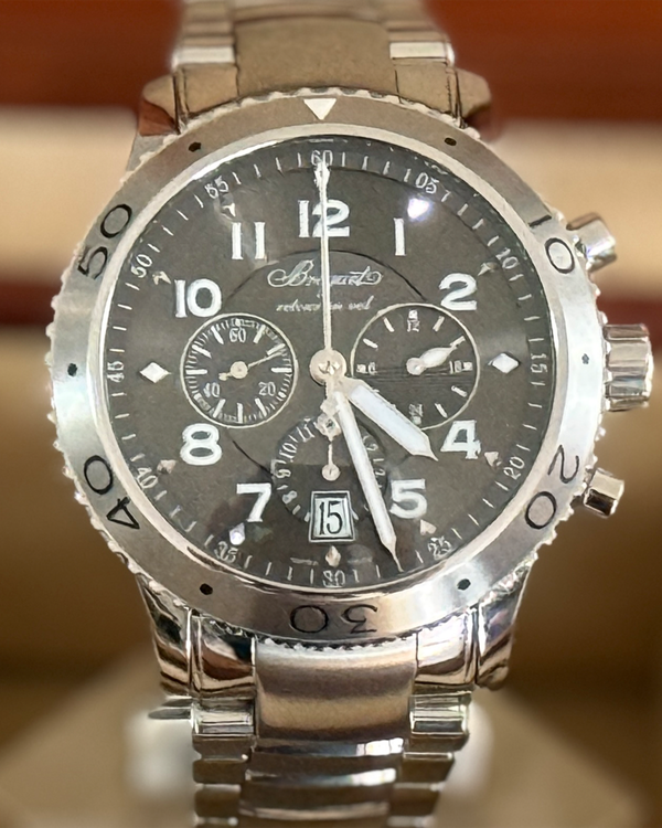 Breguet Type XXI 42MM Grey Dial Steel Bracelet (3810ST/92/SZ9)