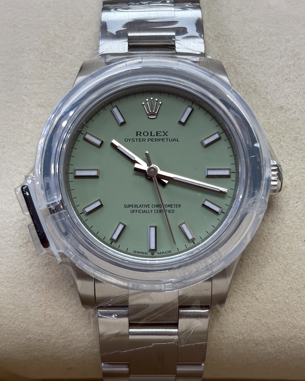 2026 Rolex Oyster Perpetual 31MM Pistachio Dial Oyster Bracelet (277200)
