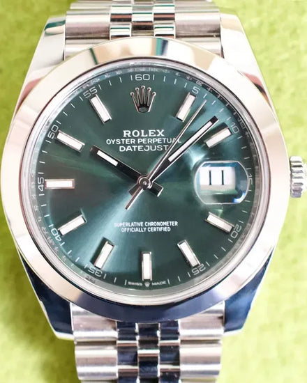 2024 Rolex Datejust 41MM Green Dial Jubilee Bracelet (126300)