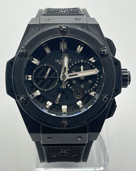 Hublot King Power Black Magic L.E. 372/500 48MM Carbon Fiber Dial Rubber Strap (709.C1.1770.RX)