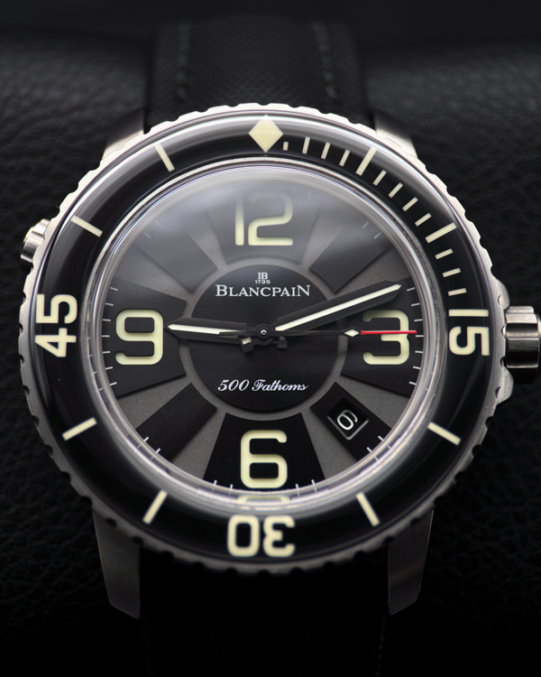 Blancpain Fifty Fathoms L.E. 48MM Black Dial Textile Strap (50015-12B30-52B)