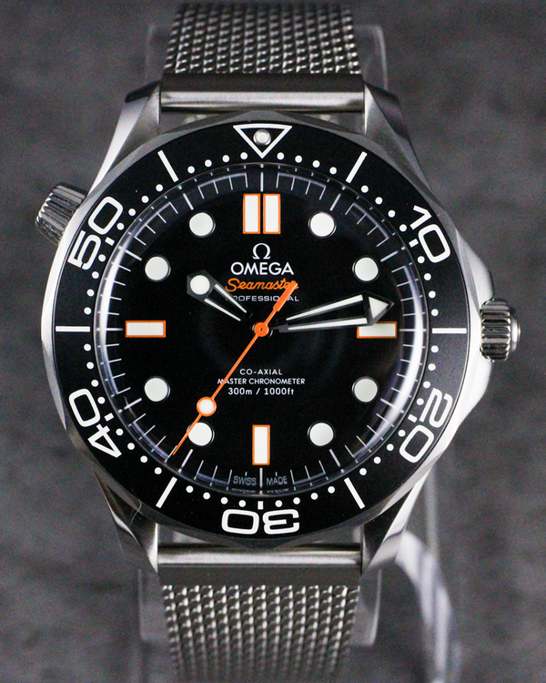 2025 Omega Seamaster Diver 300M 42MM Black Dial Steel Bracelet (210.30.42.20.01.018)