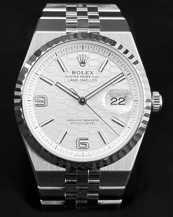 2026 Rolex Land-Dweller 36MM White Dial Flat Jubilee Bracelet (127234)