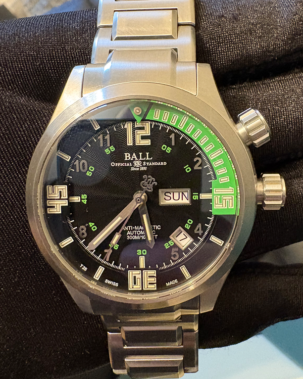 2020 Ball Engineer Master II 42MM Black Dial Steel Bracelet (DM1020A)