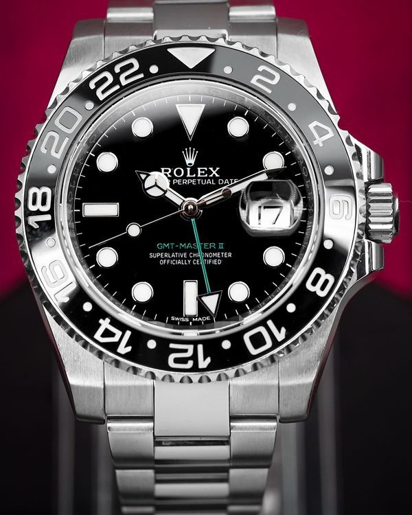 2018 Rolex GMT-Master II 40MM Black Dial Oyster Bracelet (116710LN)