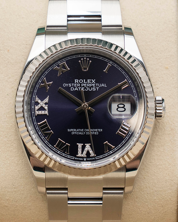 2026 Rolex Datejust 36MM Aubergine Dial Oyster Bracelet (126234)