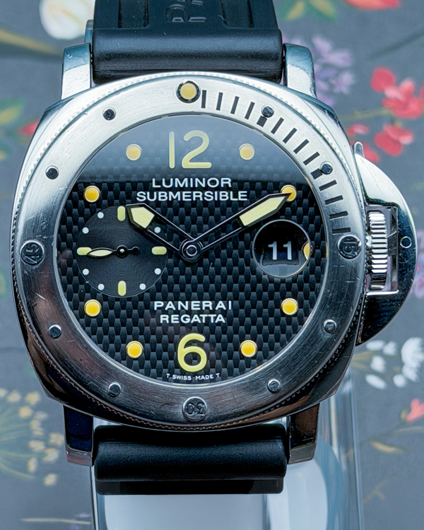 2004 Panerai Luminor Submersible Regatta L.E. 44MM Black Dial Rubber Strap (PAM00199)