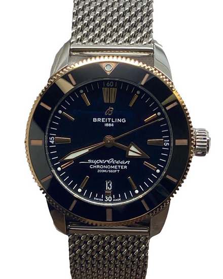 2021 Breitling Superocean Heritage II 44MM Black Dial Steel Bracelet (UB2030121B1A1)