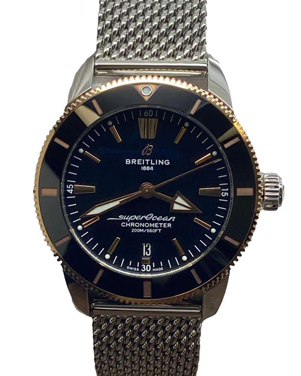 2021 Breitling Superocean Heritage II 44MM Black Dial Steel Bracelet (UB2030121B1A1)