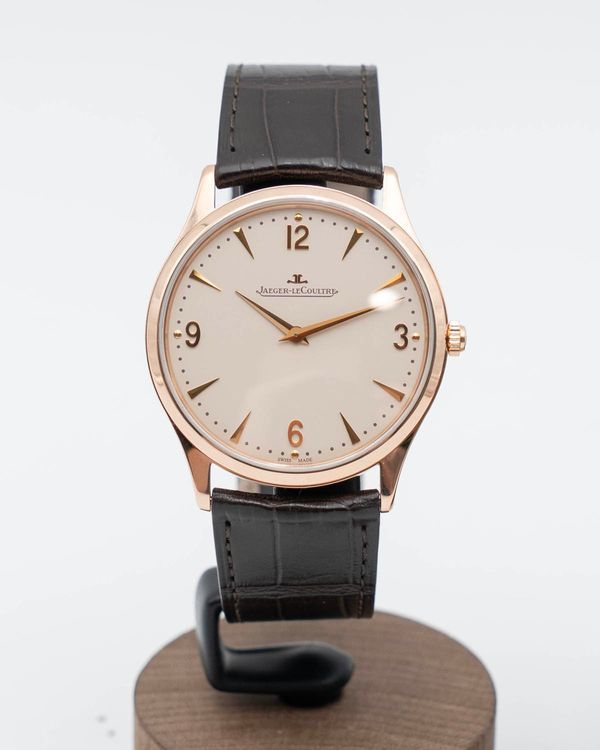 Jaeger-LeCoultre Master Ultra Thin 38mm Silver Dial Rose Gold Alligator Strap (Q1342520)