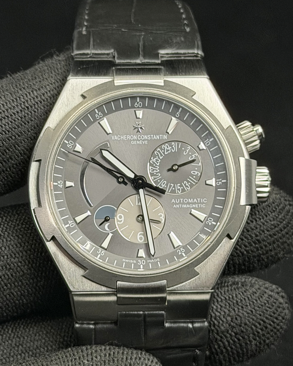 2016 Vacheron Constantin Overseas Dual Time 42MM Grey Dial Leather Strap (47450/000W-9511)