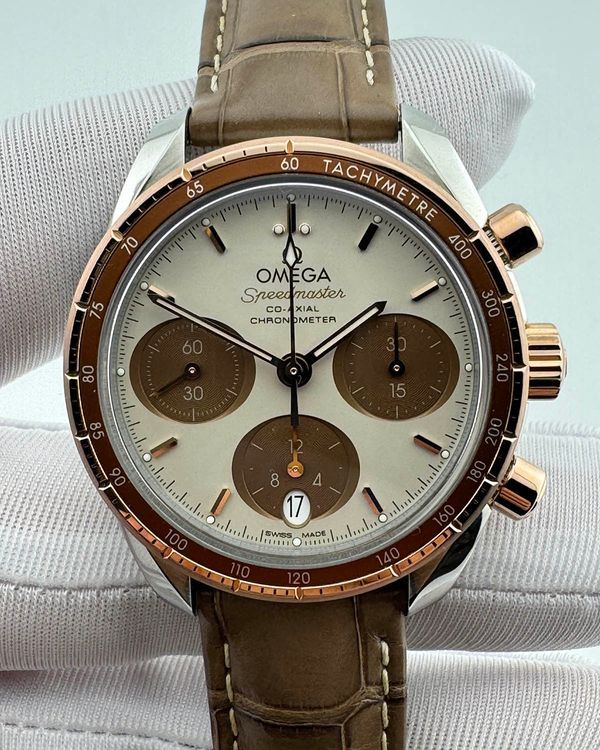 2023 Omega Speedmaster 38MM Brown Dial Leather Strap (324.23.38.50.02.002)