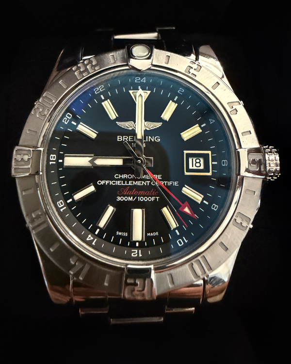 Breitling Avenger II GMT 43MM Blue Dial Steel Bracelet (A32390)