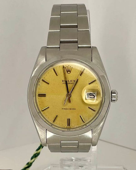 1981 Rolex Oyster Precision Date 34MM Champagne Dial Oyster Bracelet (6694)