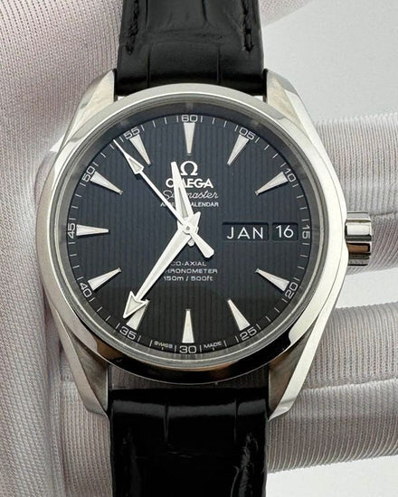 2018 Omega Seamaster Aqua Terra 150M 38.5MM Black Dial Leather Strap (231.13.39.22.01.001)
