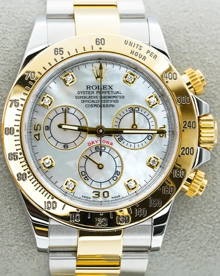 2015 Rolex Cosmograph Daytona 40MM Mother of Pearl Dial Two-Tone Oyster Bracelet (116523)