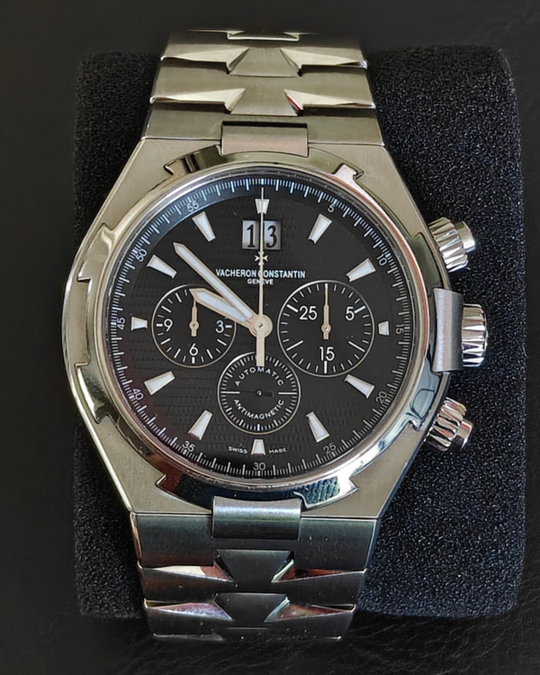 2013 Vacheron Constantin Overseas 42.5MM Black Dial Steel Bracelet (49150)