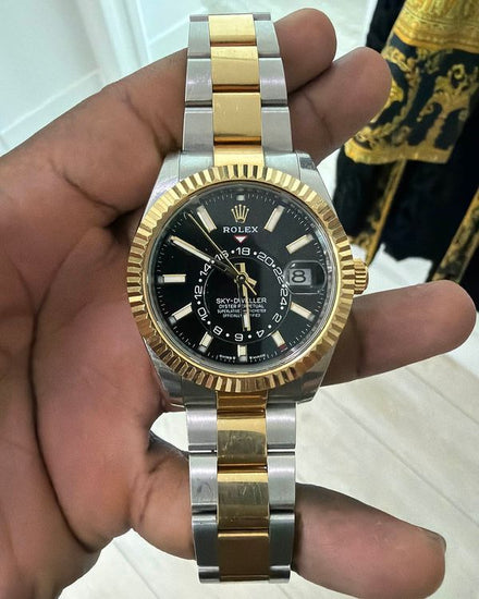 2023 Rolex Sky-Dweller 42MM Black Dial Two-Tone Oyster Bracelet (336933)